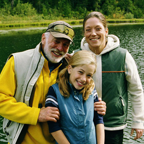 Familie am See